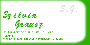 szilvia grausz business card